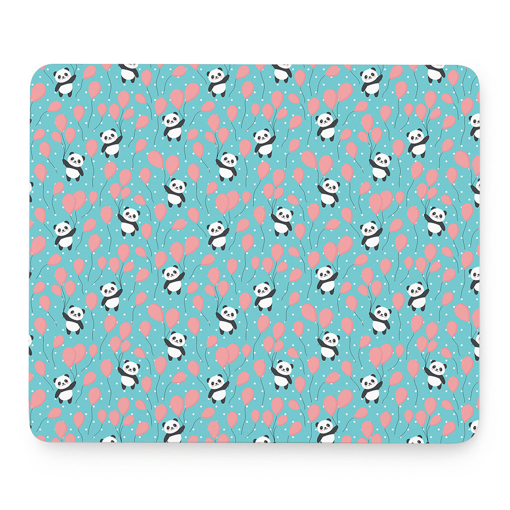 Cute Panda And Balloon Pattern Print Mouse Pad