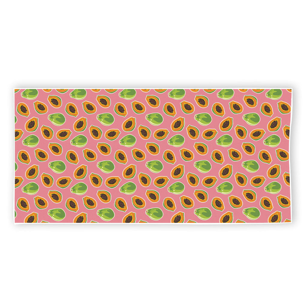 Cute Papaya Pattern Print Beach Towel