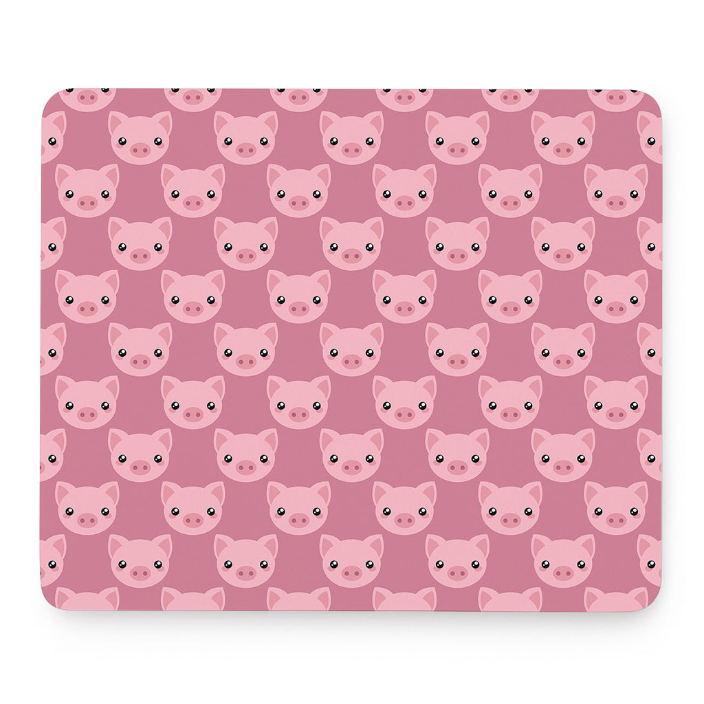 Cute Pink Pig Pattern Print Mouse Pad