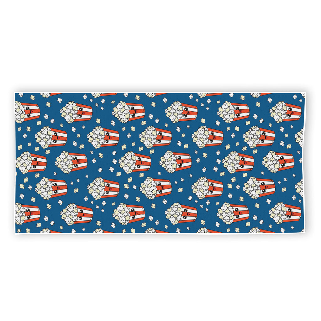 Cute Popcorn Box Pattern Print Beach Towel