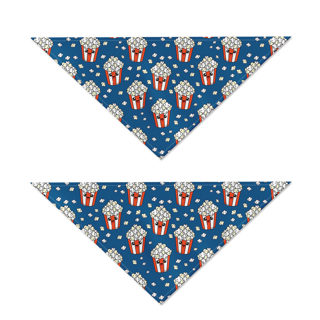 Cute Popcorn Box Pattern Print Dog Bandana