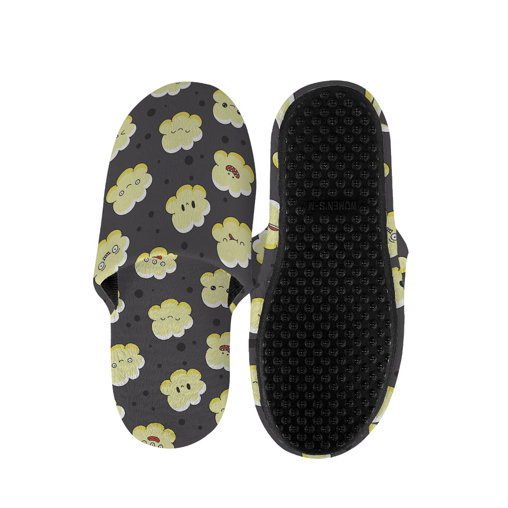 Cute Popcorn Pattern Print Slippers