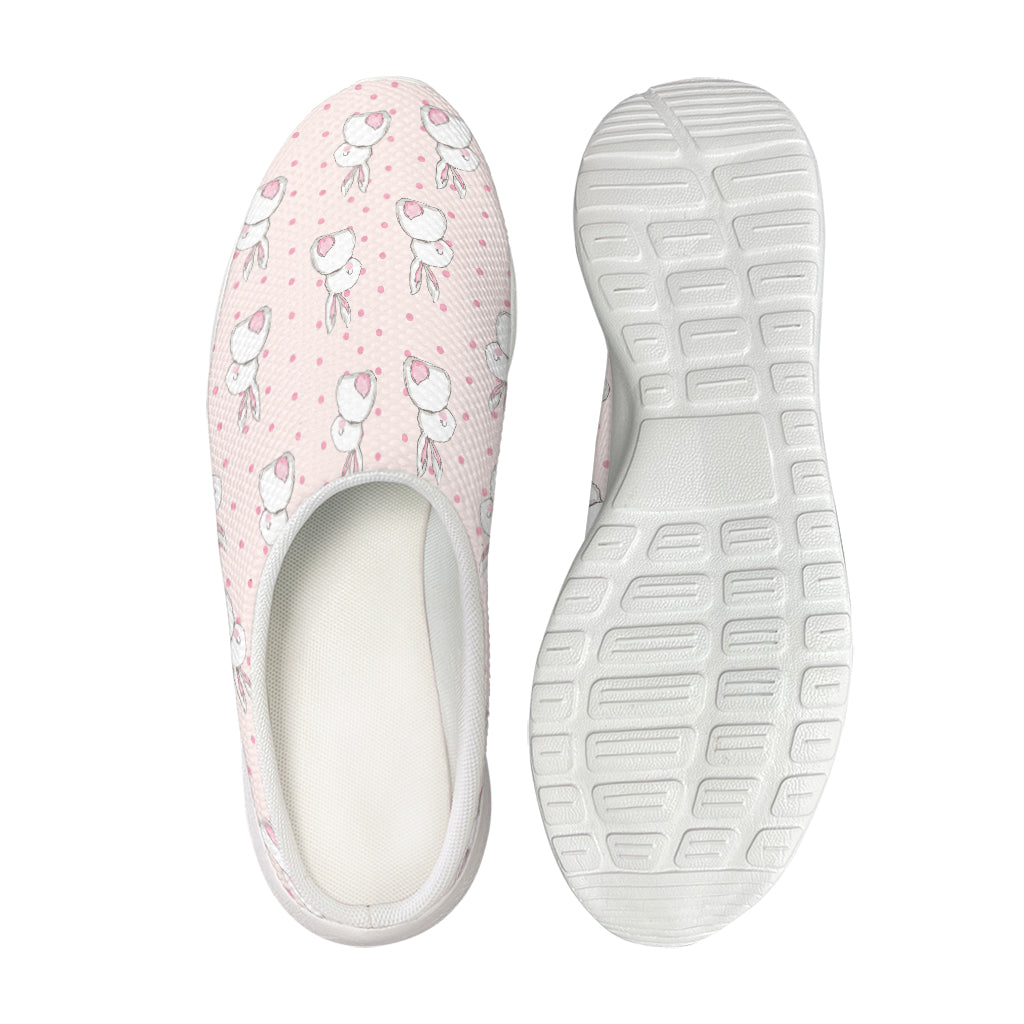 Cute Rabbit Pattern Print Mesh Casual Shoes