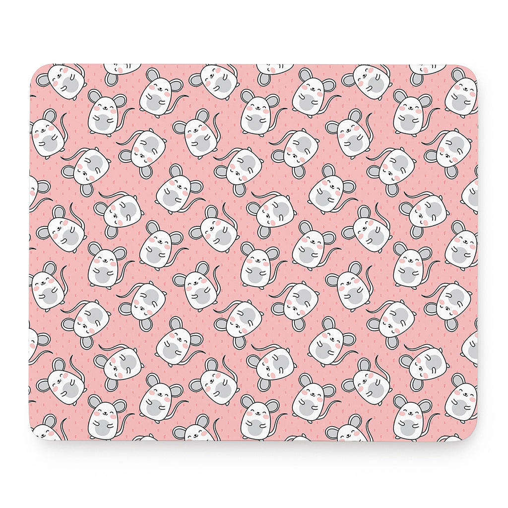 Cute Rat Pattern Print Mouse Pad