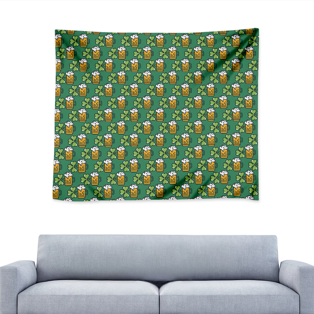 Cute Saint Patrick's Day Pattern Print Tapestry