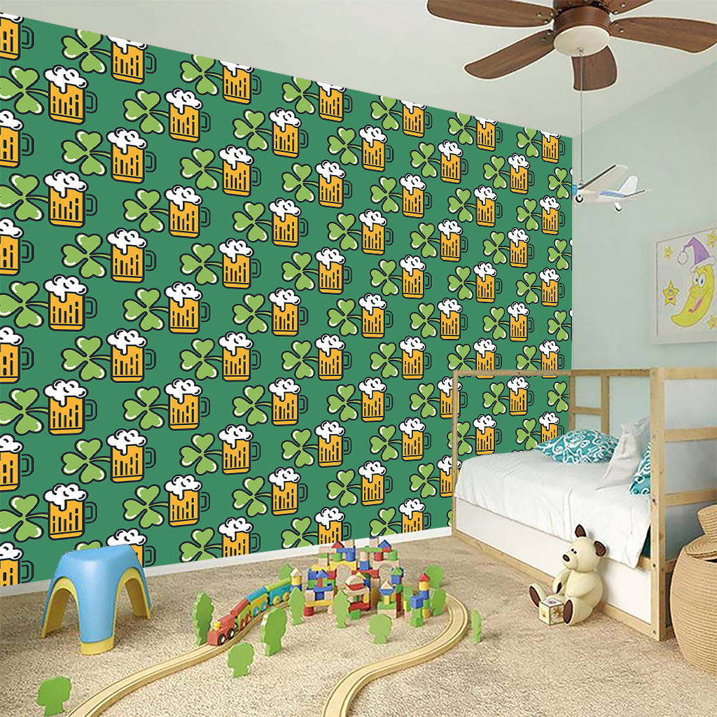 Cute Saint Patrick's Day Pattern Print Wall Sticker