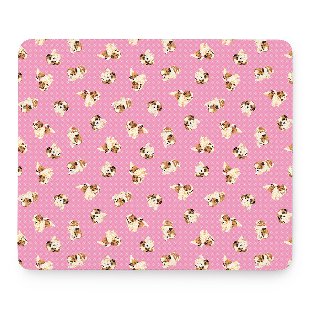 Cute Shih Tzu Pattern Print Mouse Pad