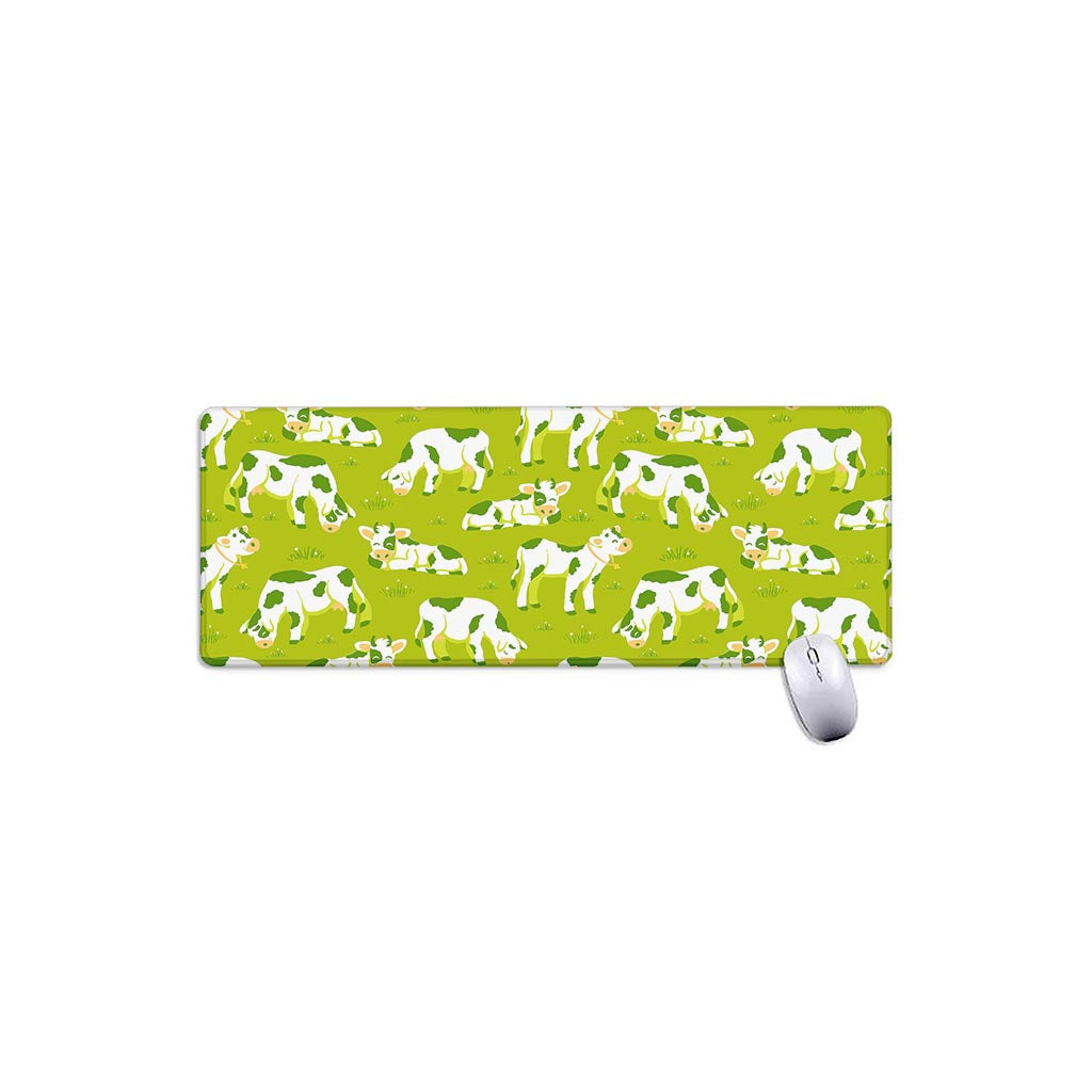 Cute Smiley Cow Pattern Print Extended Mouse Pad