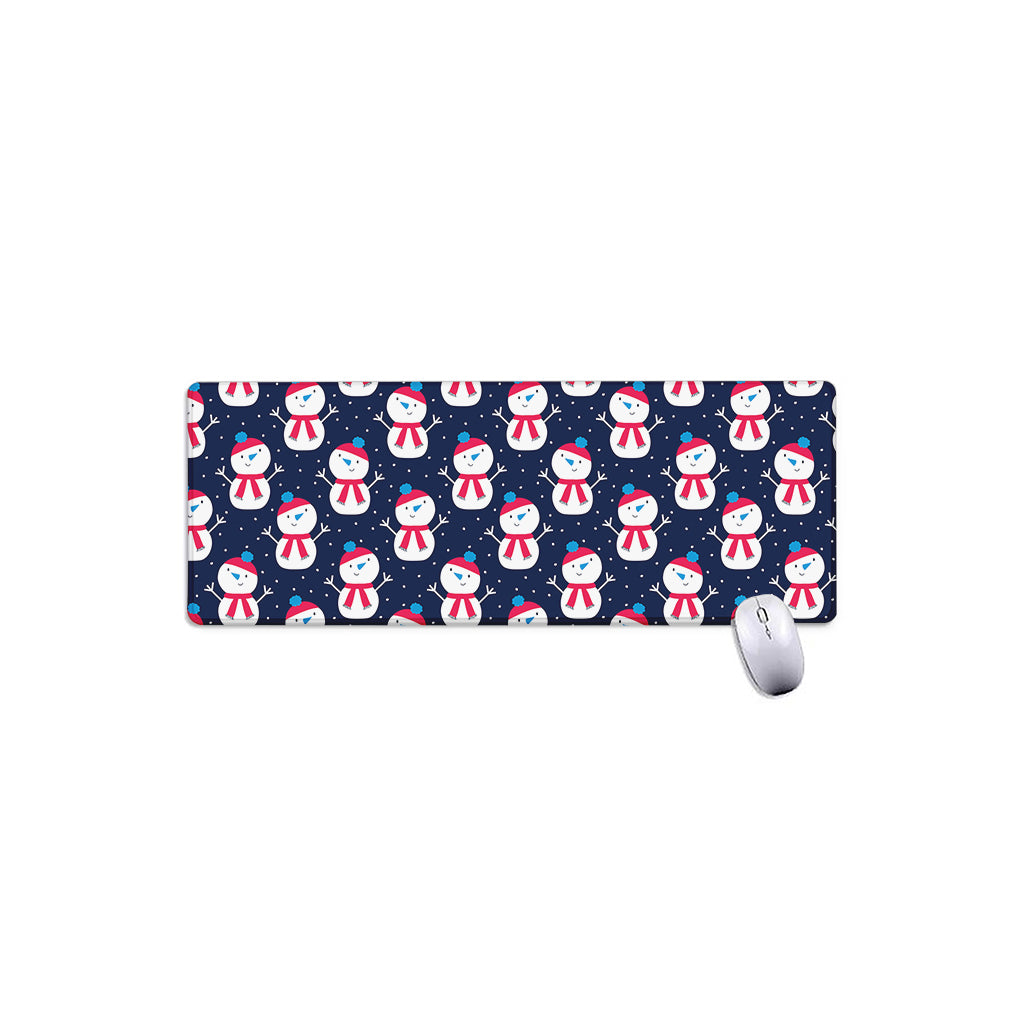 Cute Snowman Pattern Print Extended Mouse Pad