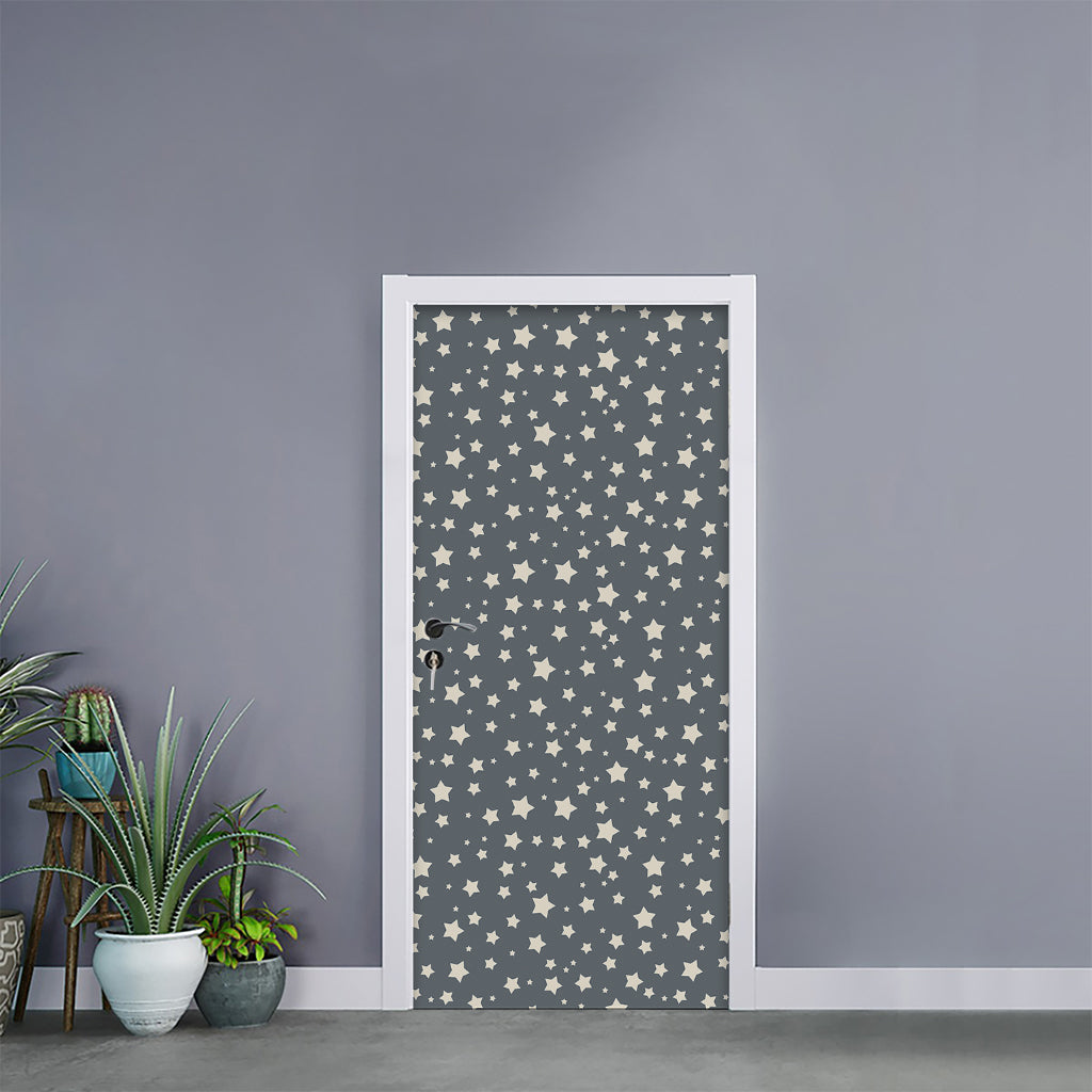 Cute Star Pattern Print Door Sticker