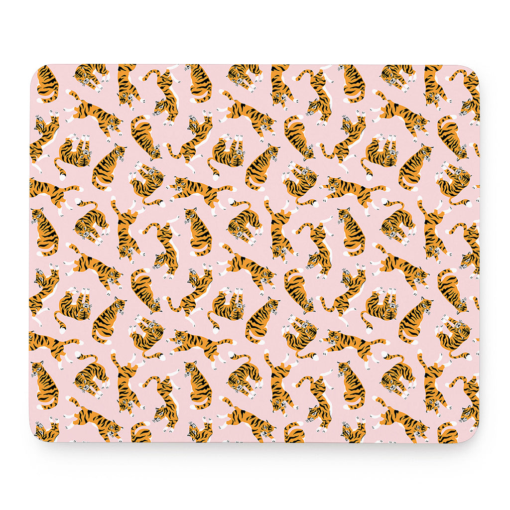 Cute Tiger Pattern Print Mouse Pad