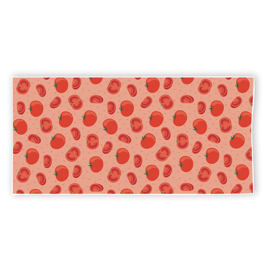 Cute Tomato Pattern Print Beach Towel