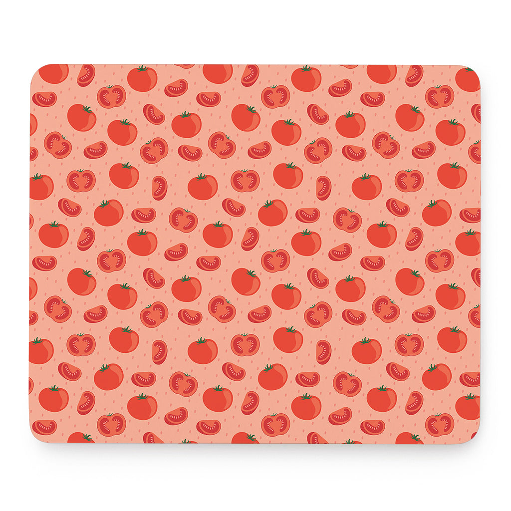 Cute Tomato Pattern Print Mouse Pad