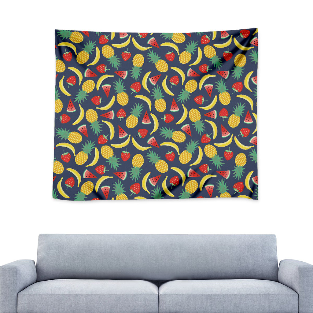 Cute Tropical Fruits Pattern Print Tapestry