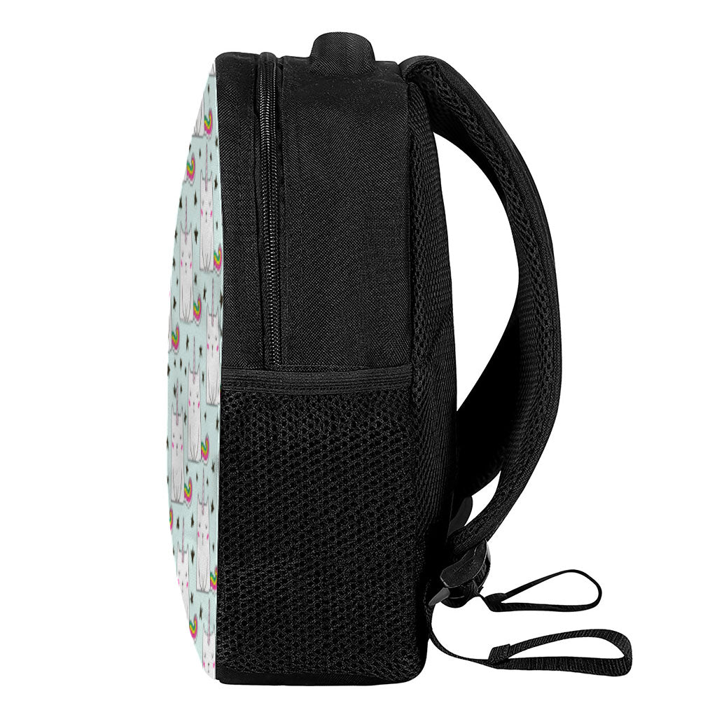 Cute Unicorn Cat Pattern Print Casual Backpack