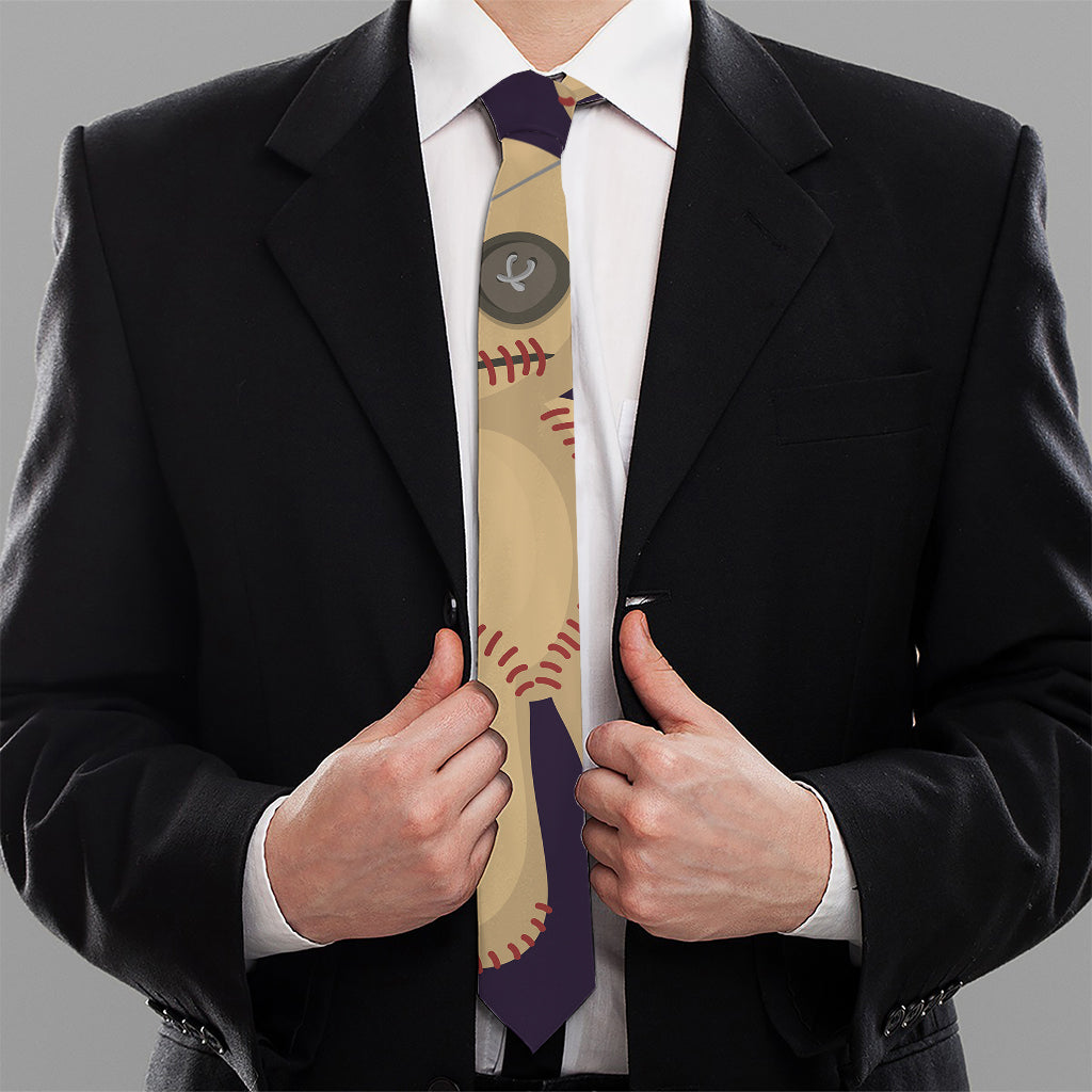 Cute Voodoo Doll Print Necktie