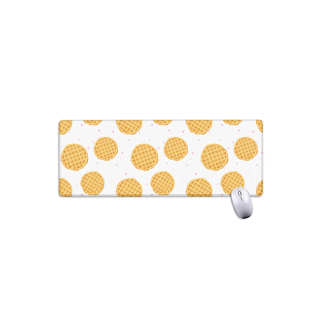 Cute Waffle Pattern Print Extended Mouse Pad