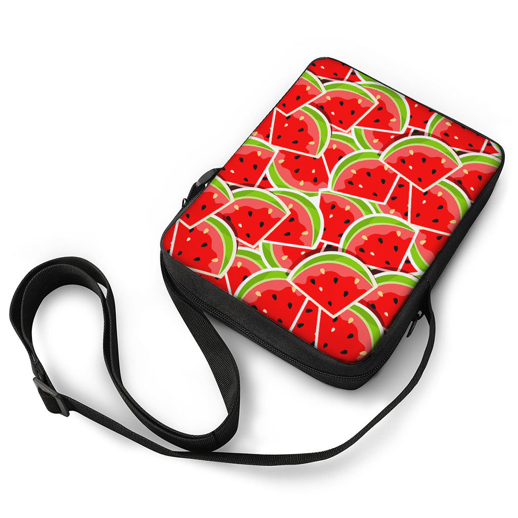 Cute Watermelon Slices Pattern Print Rectangular Crossbody Bag