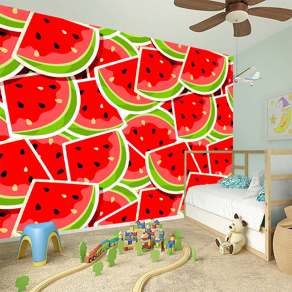 Cute Watermelon Slices Pattern Print Wall Sticker