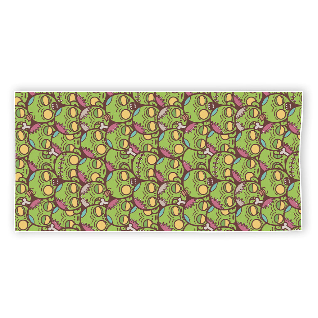 Cute Zombie Pattern Print Beach Towel
