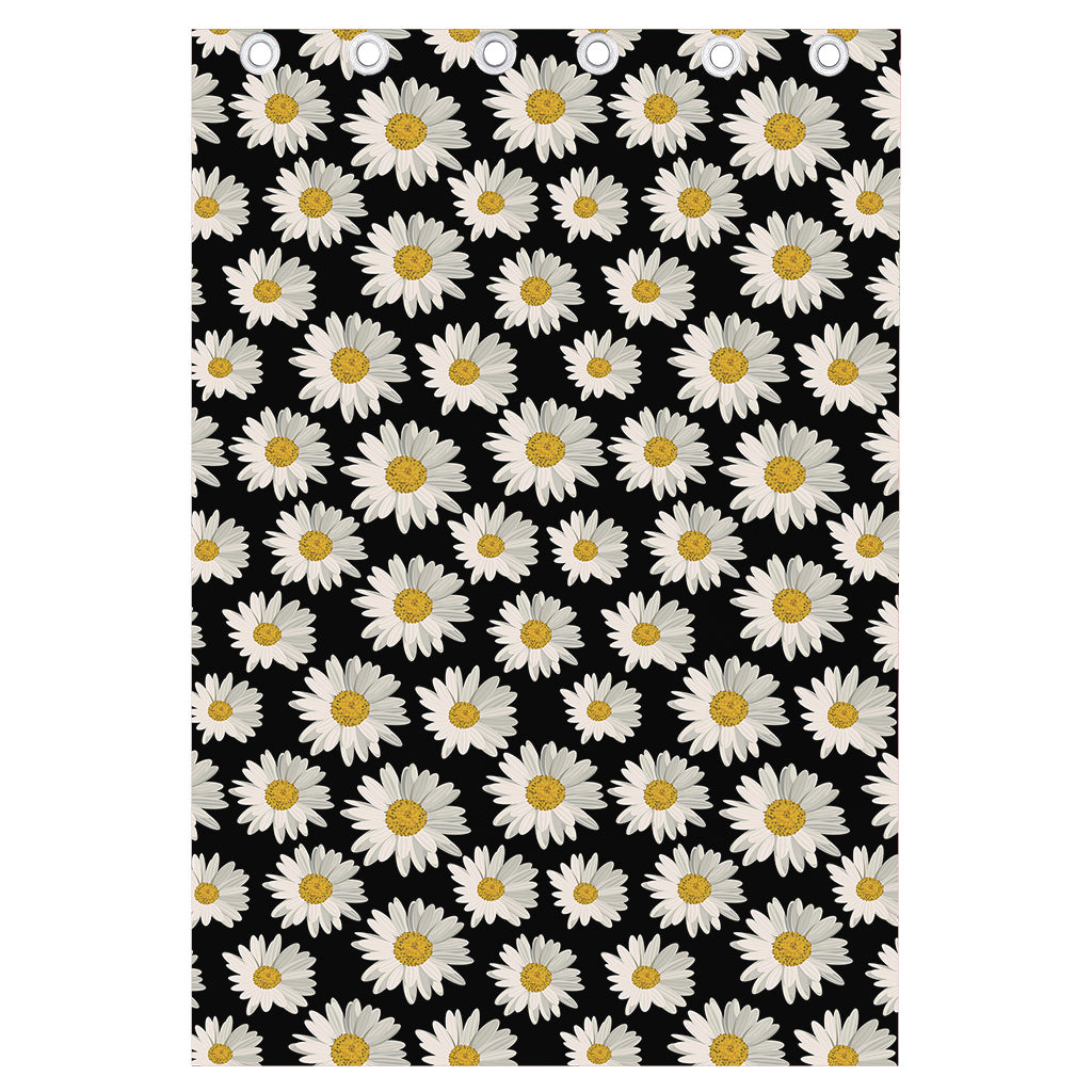 Daisy Flower Pattern Print Curtain