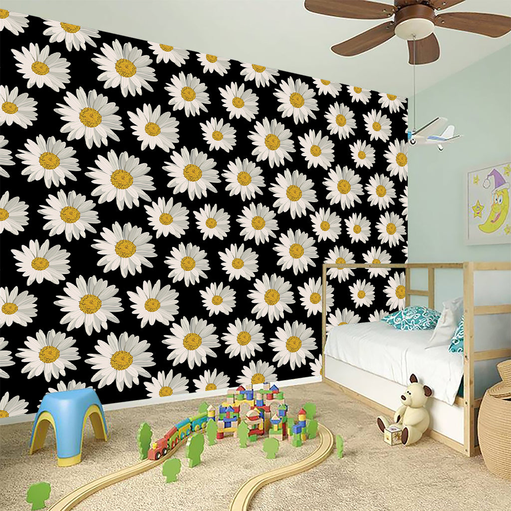 Daisy Flower Pattern Print Wall Sticker