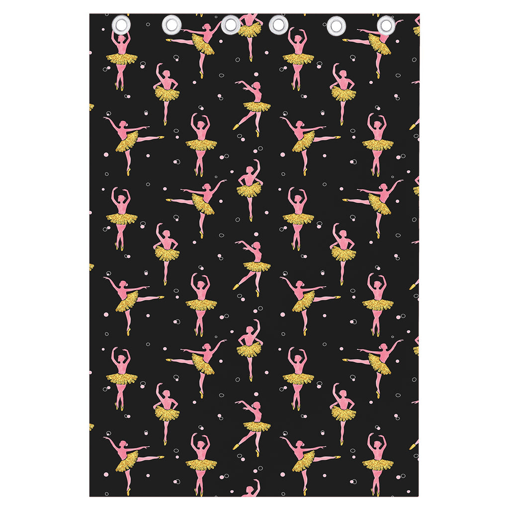 Dancing Ballet Pattern Print Curtain