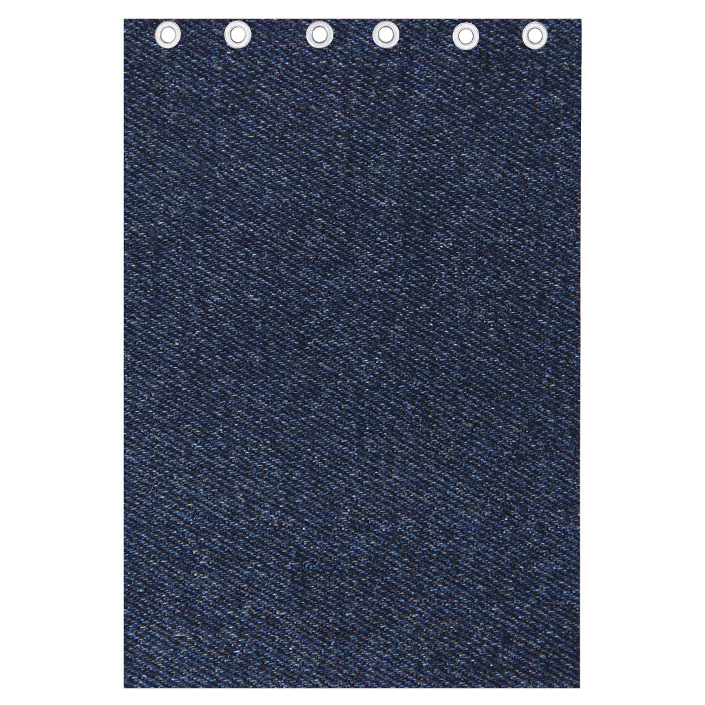 Dark Blue Denim Jeans Print Curtain