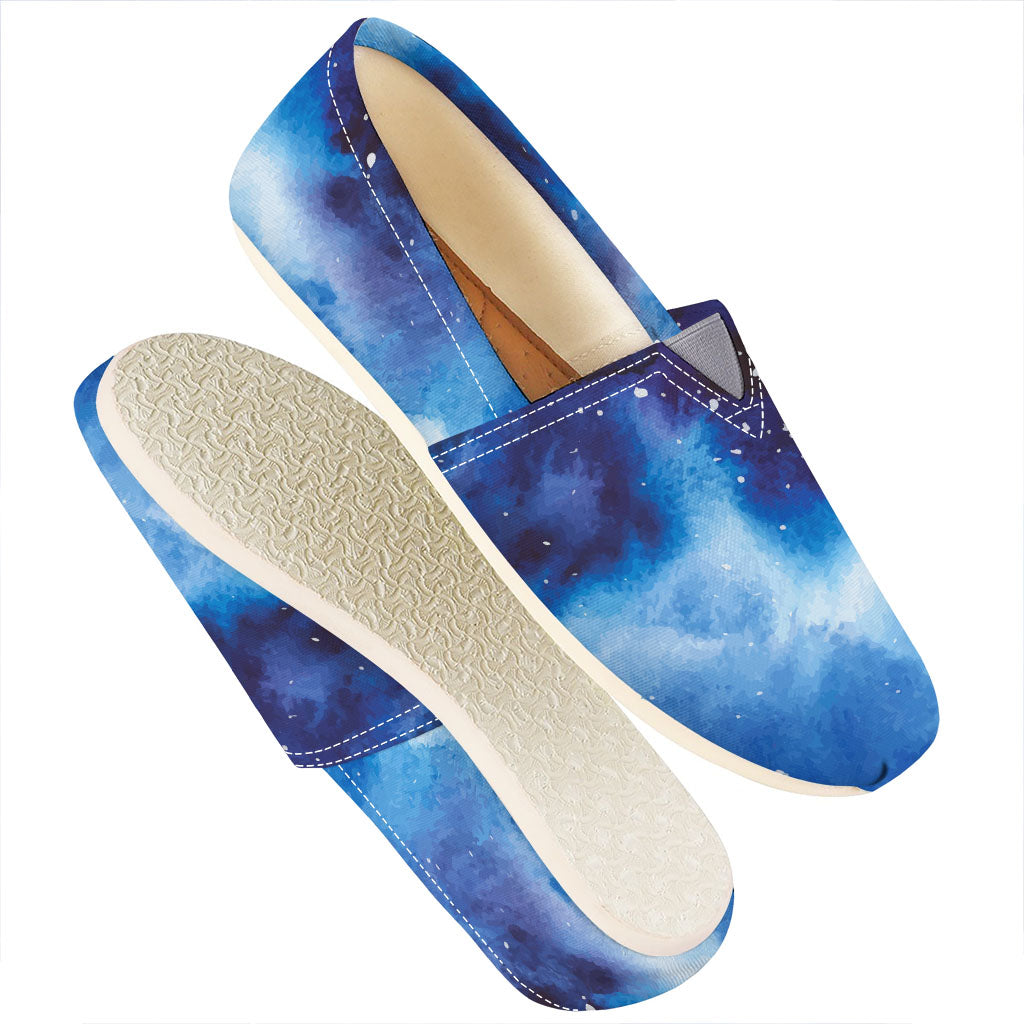 Dark Blue Galaxy Space Print Casual Shoes
