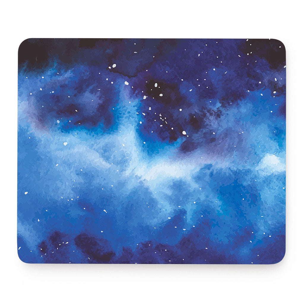 Dark Blue Galaxy Space Print Mouse Pad