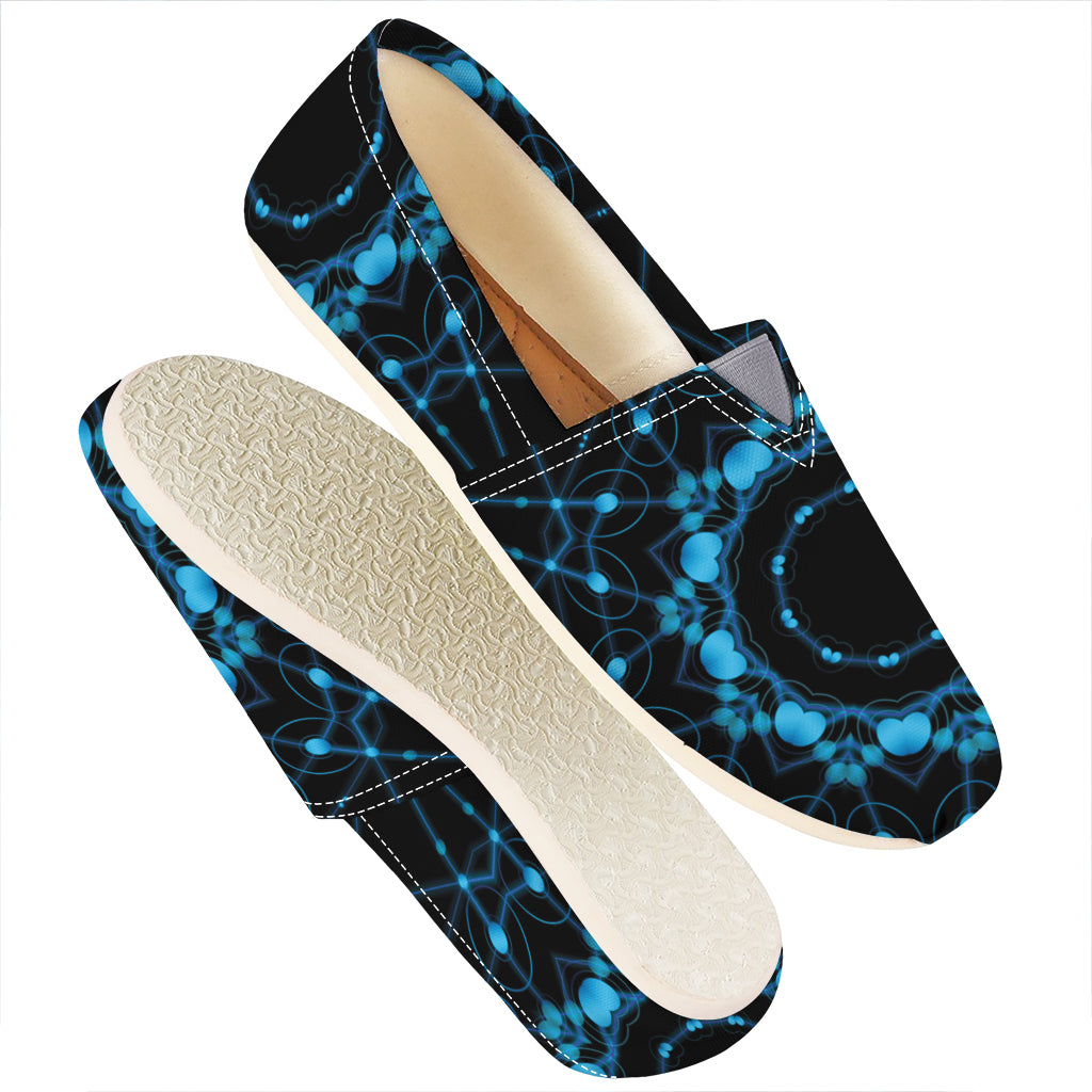 Dark Blue Kaleidoscope Print Casual Shoes