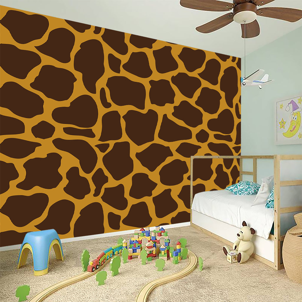 Dark Brown Cow Print Wall Sticker