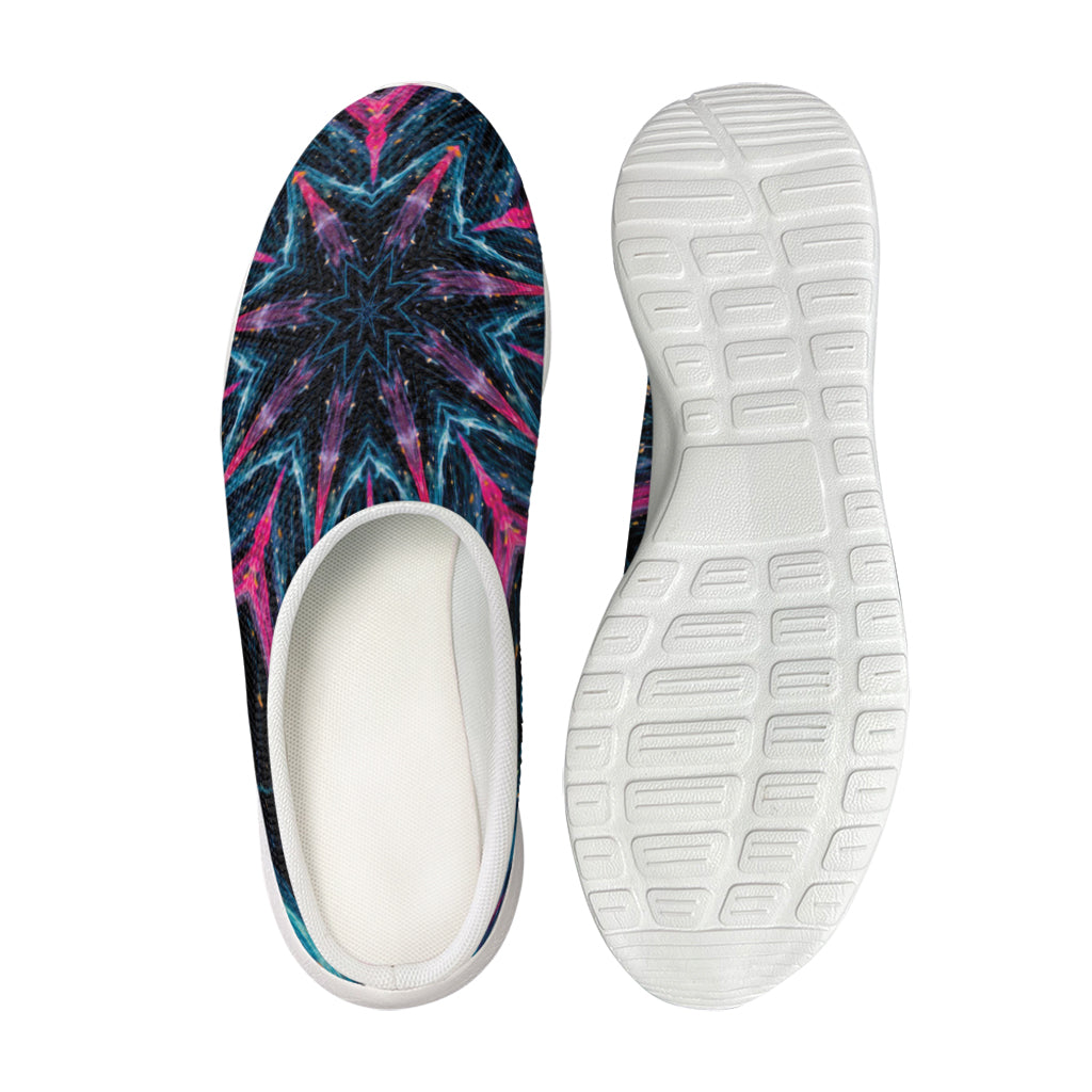 Dark Cloud Kaleidoscope Print Mesh Casual Shoes