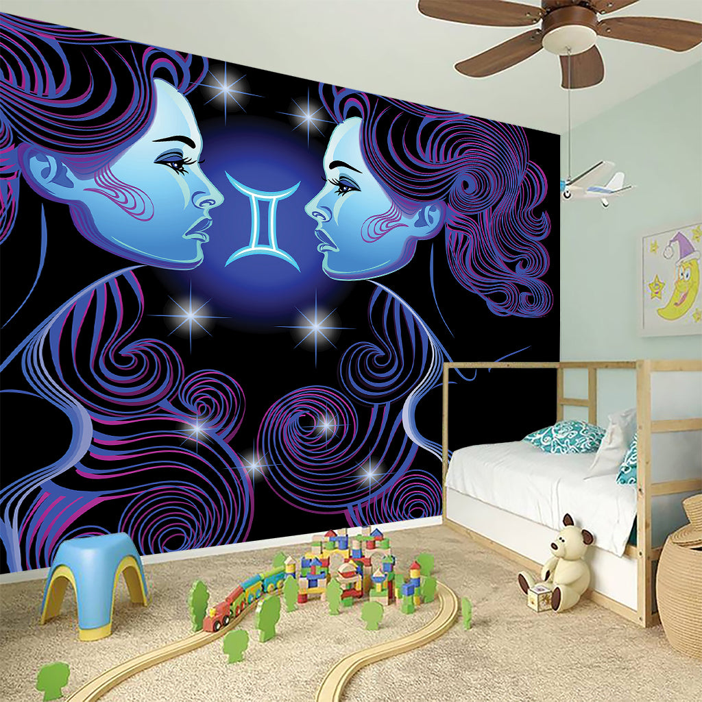 Dark Gemini Zodiac Sign Print Wall Sticker