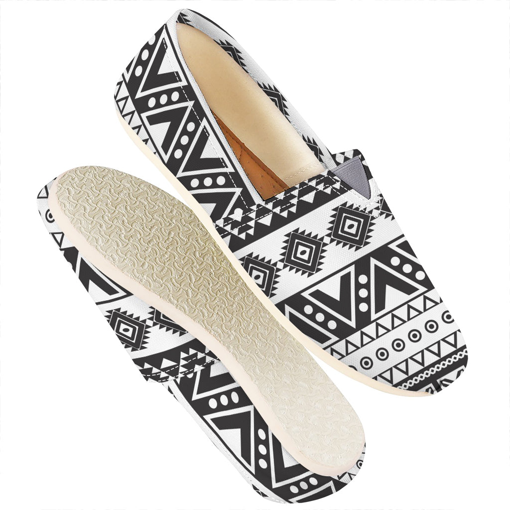 Dark Grey Aztec Pattern Print Casual Shoes