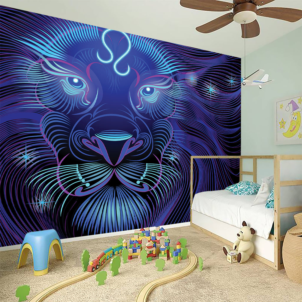 Dark Leo Zodiac Sign Print Wall Sticker