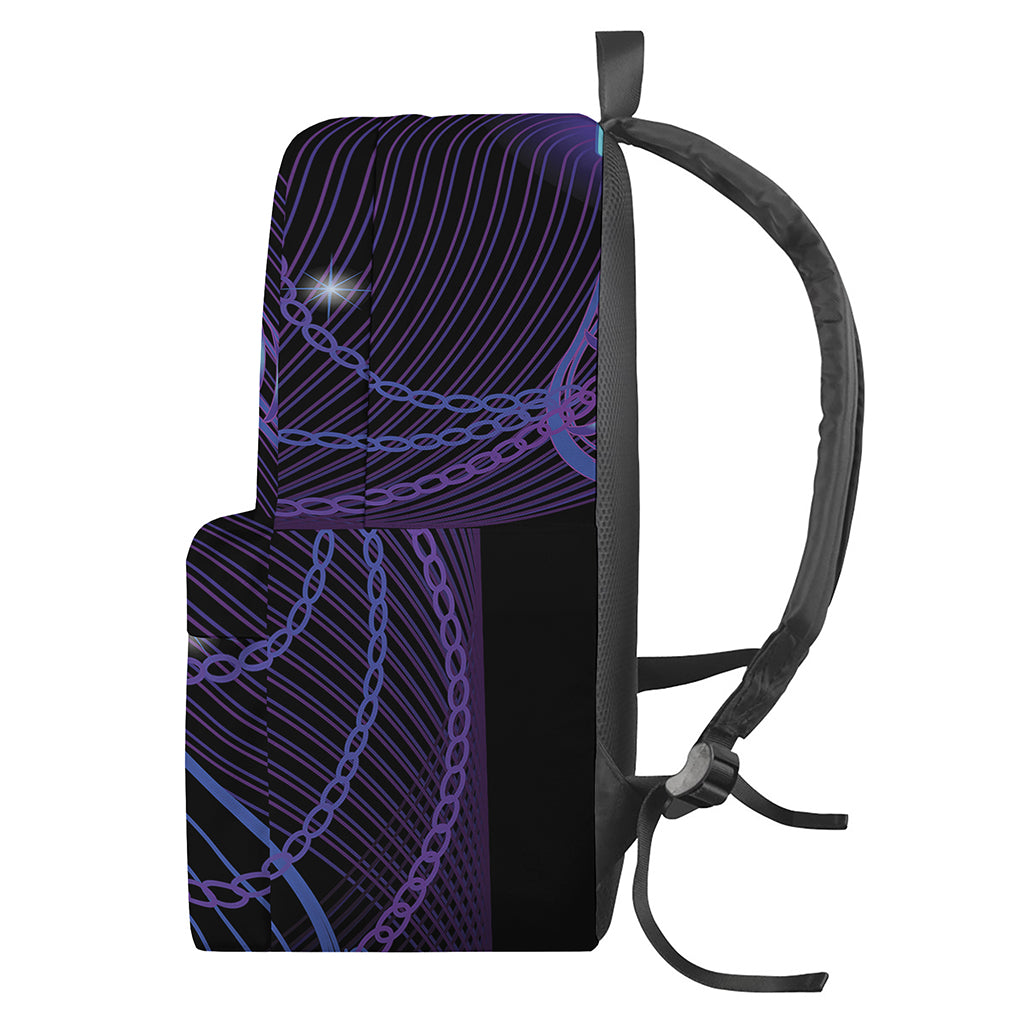 Dark Libra Zodiac Sign Print Backpack