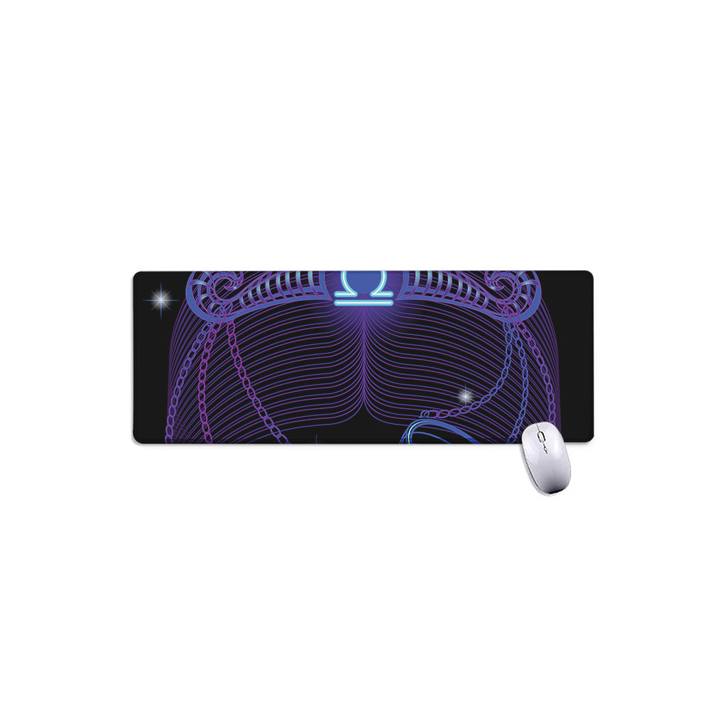 Dark Libra Zodiac Sign Print Extended Mouse Pad