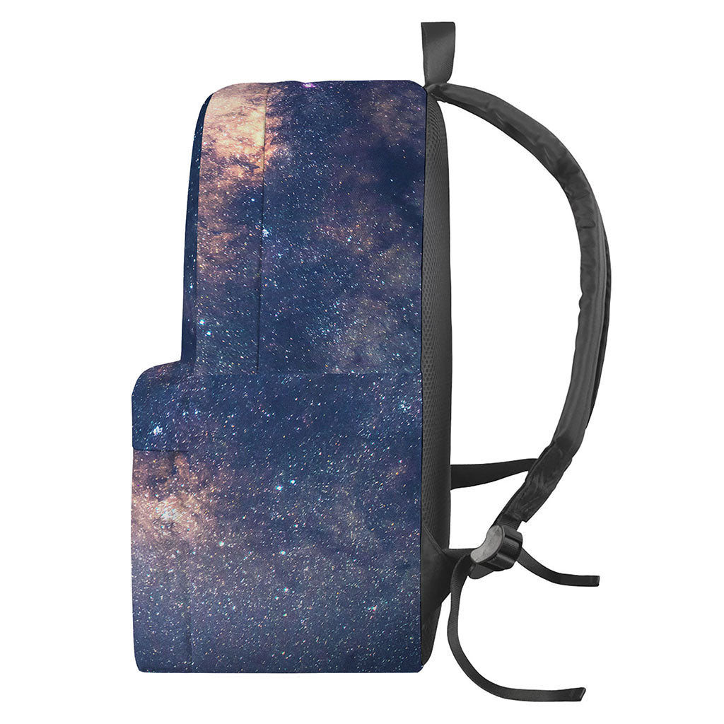 Dark Milky Way Galaxy Space Print Backpack