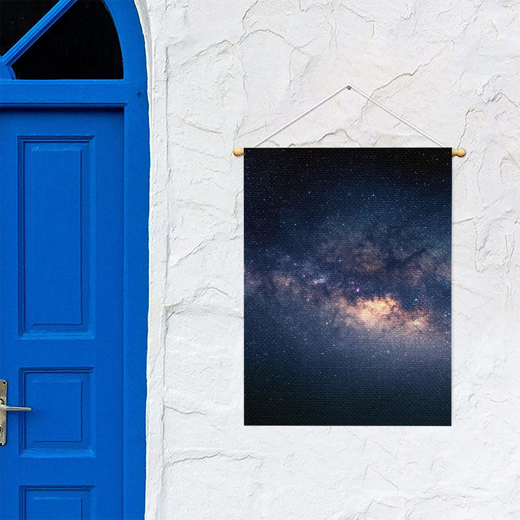 Dark Milky Way Galaxy Space Print Garden Flag