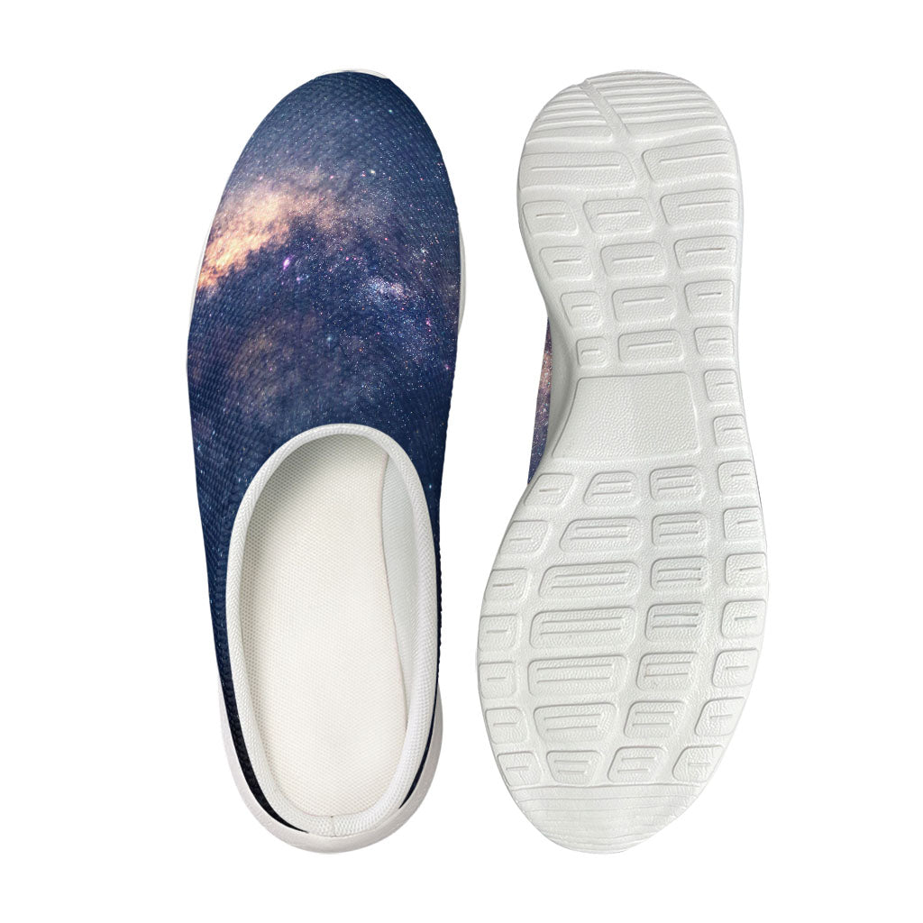 Dark Milky Way Galaxy Space Print Mesh Casual Shoes