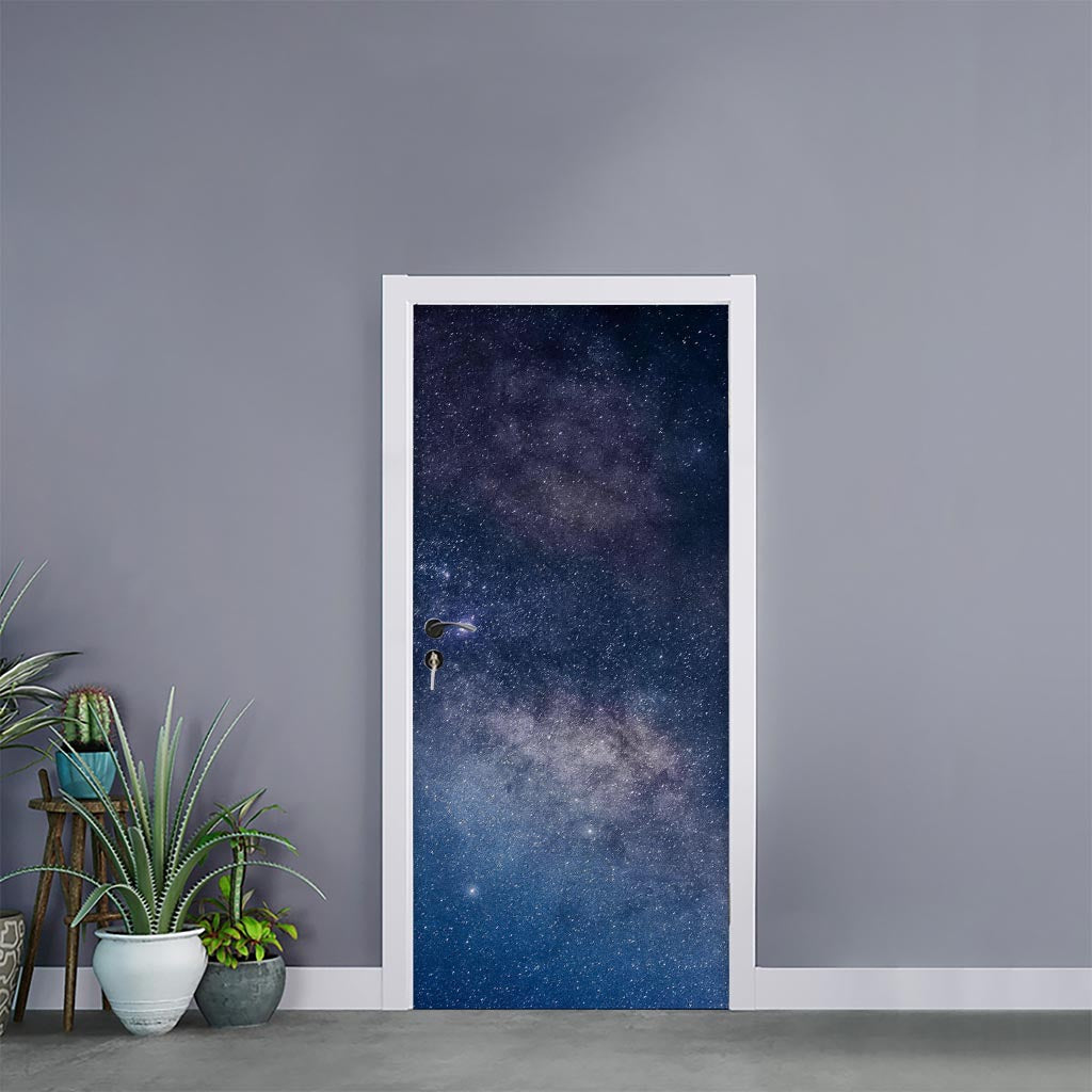 Dark Nebula Universe Galaxy Space Print Door Sticker