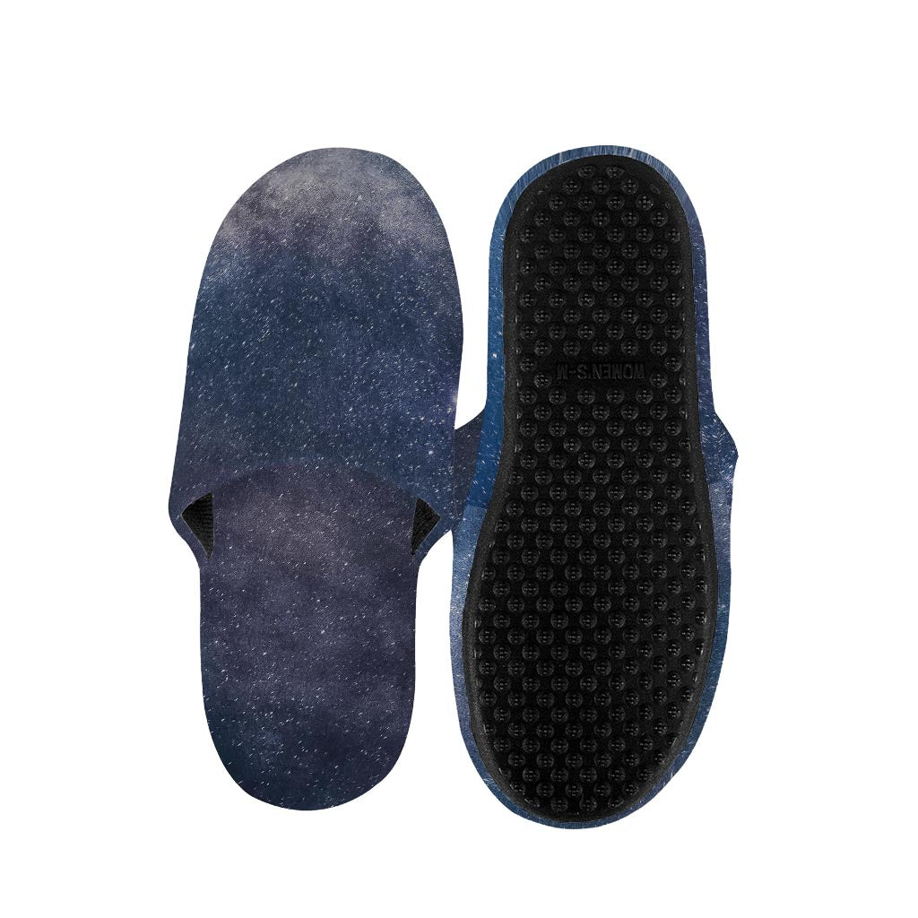 Dark Nebula Universe Galaxy Space Print Slippers