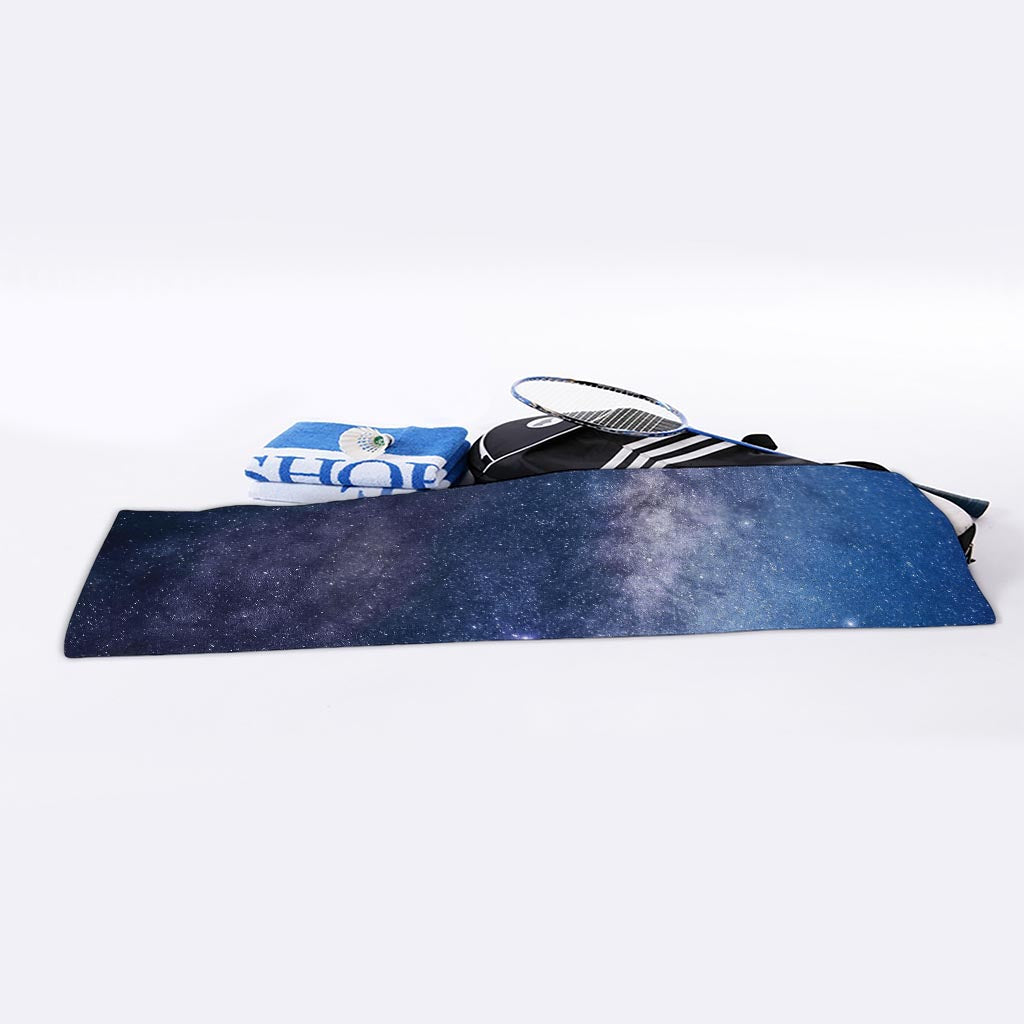 Dark Nebula Universe Galaxy Space Print Sports Towel
