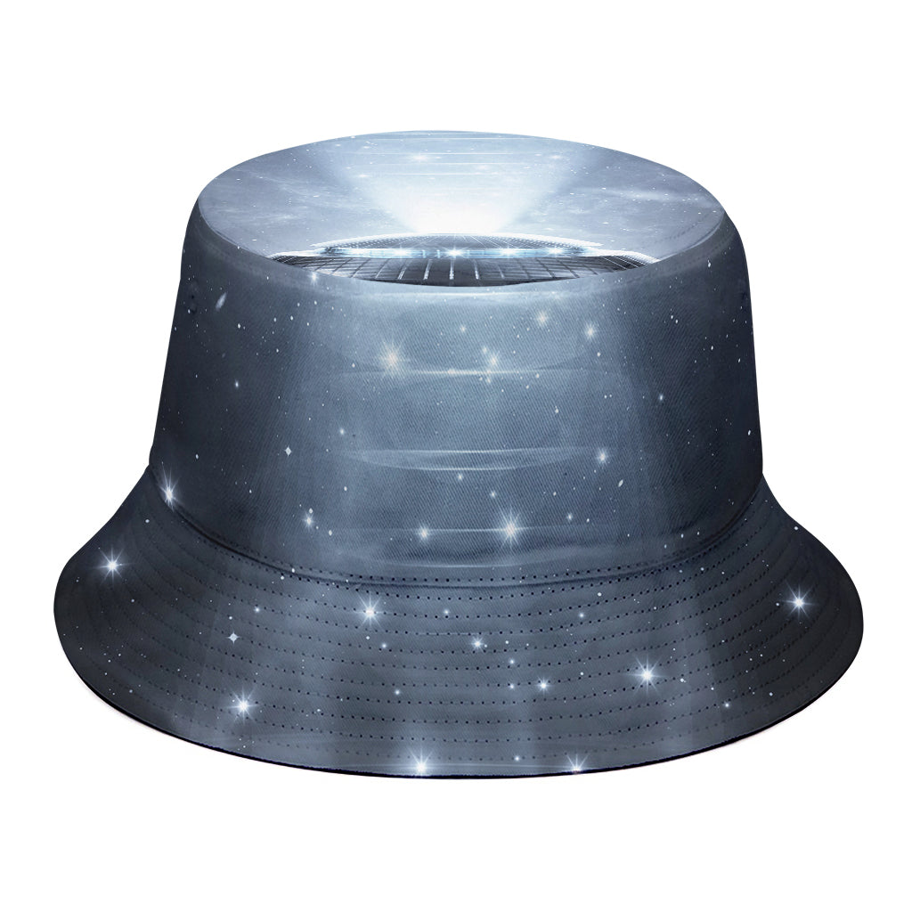 Dark Night UFO Print Bucket Hat