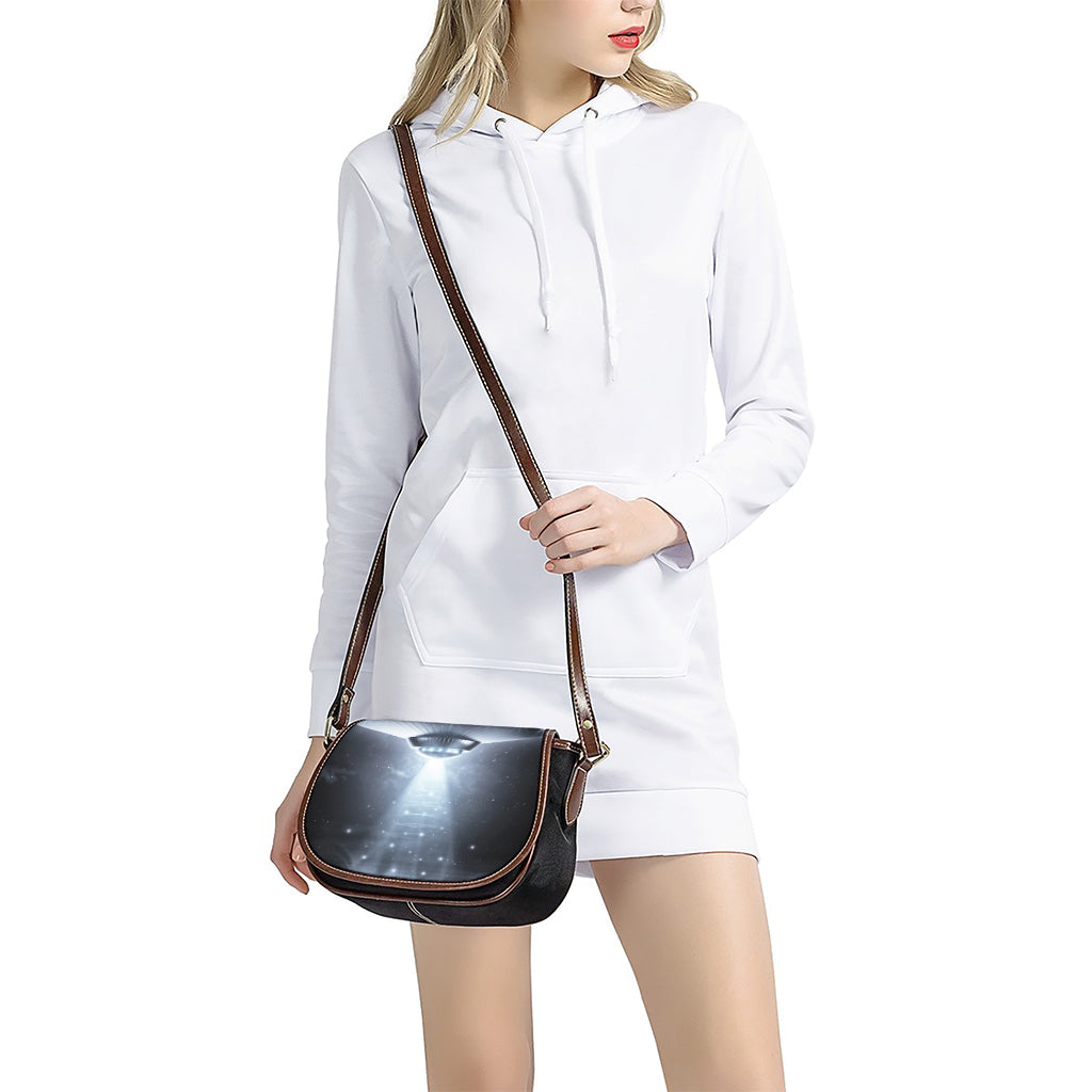 Dark Night UFO Print Saddle Bag