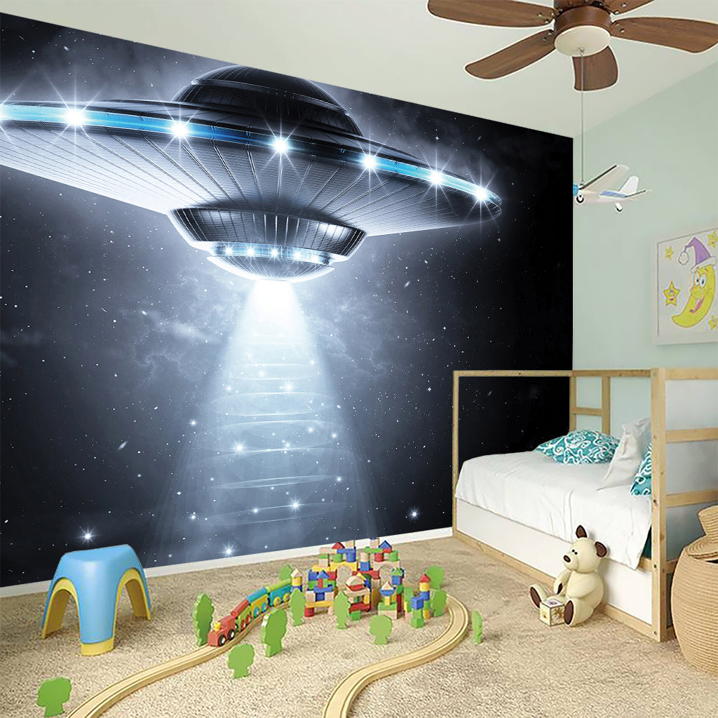 Dark Night UFO Print Wall Sticker