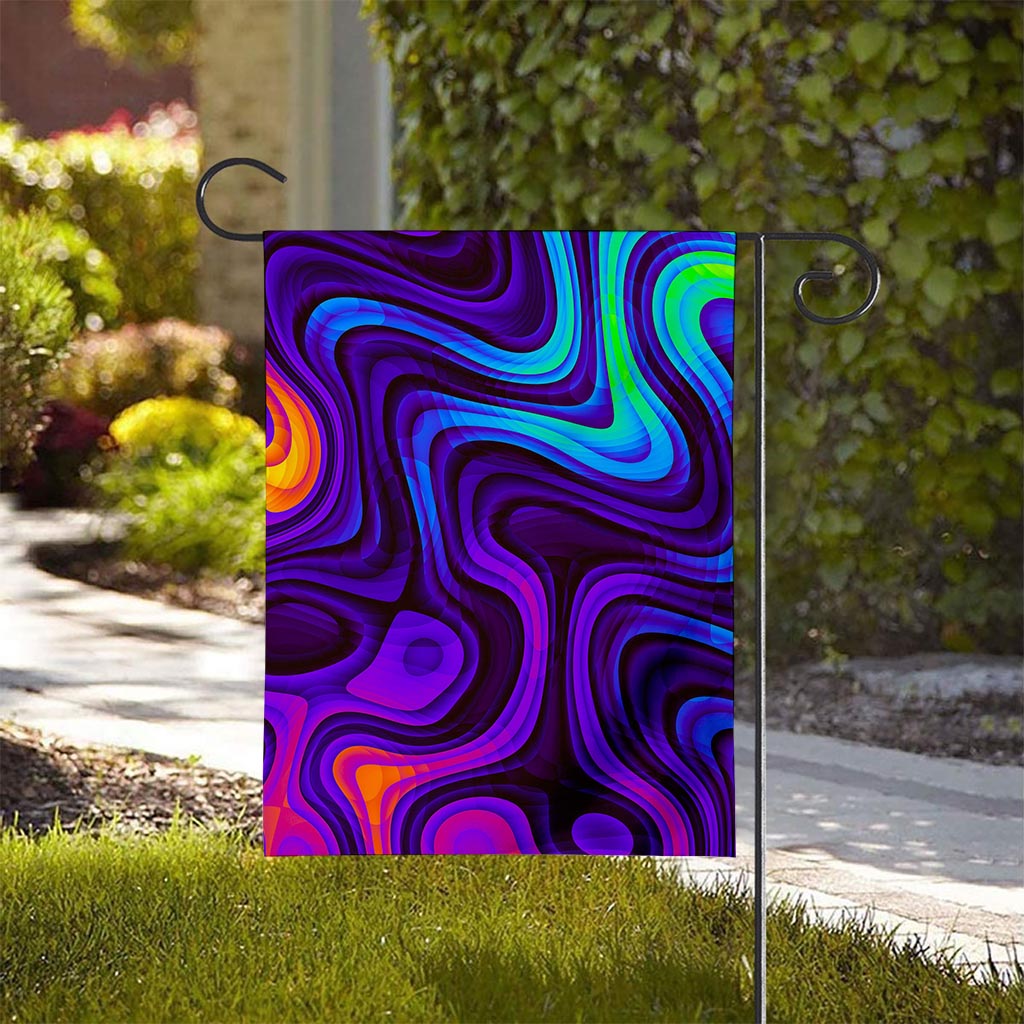 Dark Psychedelic Trippy Print House Flag