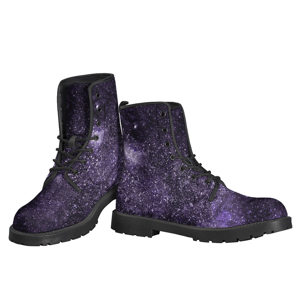 Dark Purple Cosmos Galaxy Space Print Backpack