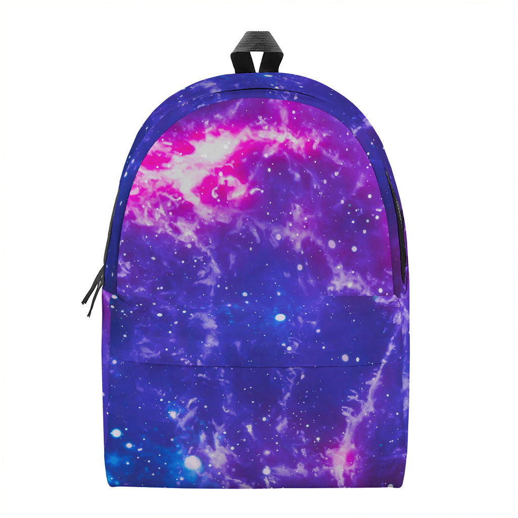Dark Purple Universe Galaxy Space Print Backpack